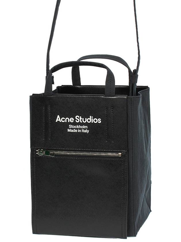 Baker Out Small Tote Bag Black - ACNE STUDIOS - BALAAN 2