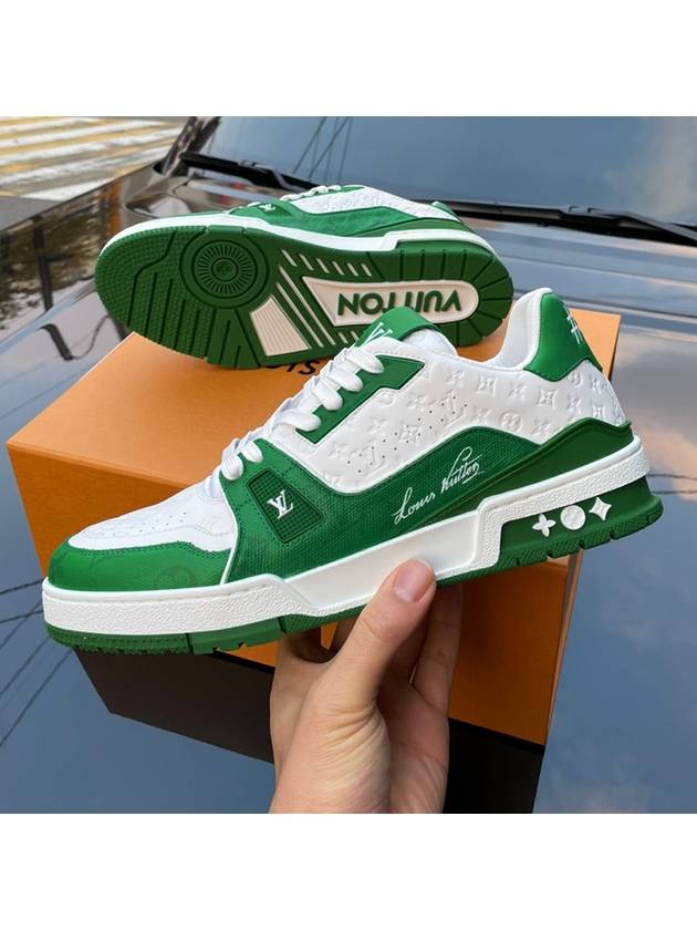 LV trainer sneakers green - LOUIS VUITTON - BALAAN 4