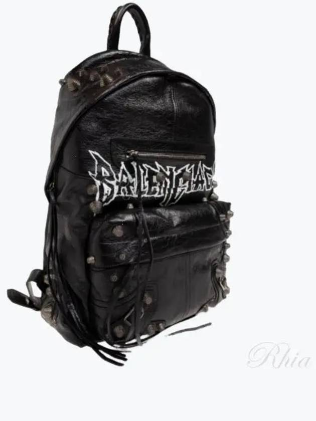 Le Cagole Leather Backpack Black - BALENCIAGA - BALAAN 2