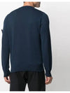 Wappen Patch Cotton Knit Top Navy - STONE ISLAND - BALAAN 6