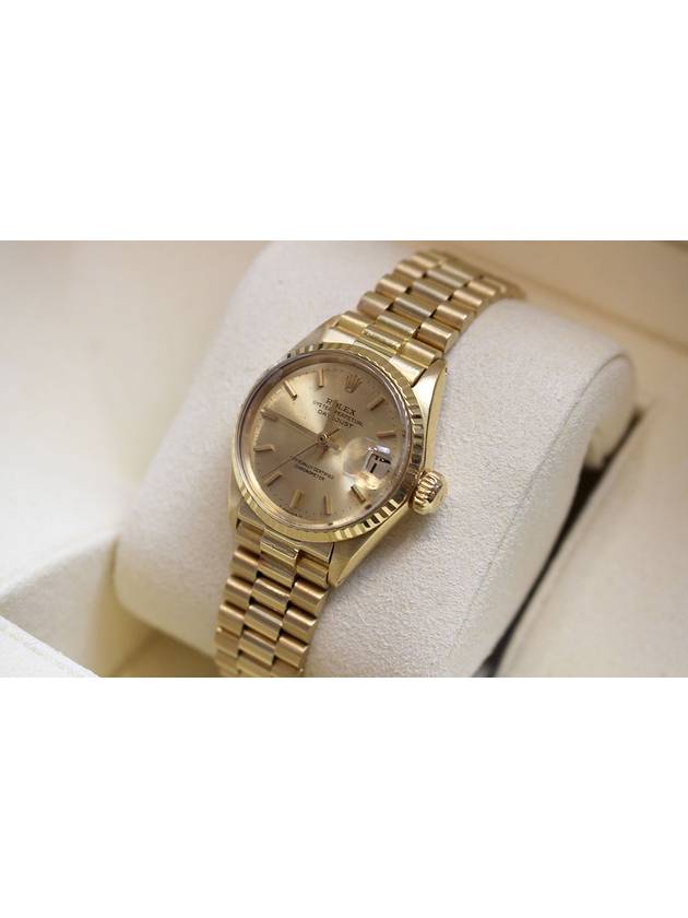 Datejust 26 Gold Champagne Women s Watch 6517 - ROLEX - BALAAN 3