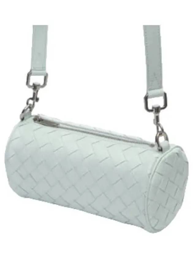 Intrecciato Barrel Leather Cross Bag Mint - BOTTEGA VENETA - BALAAN 2