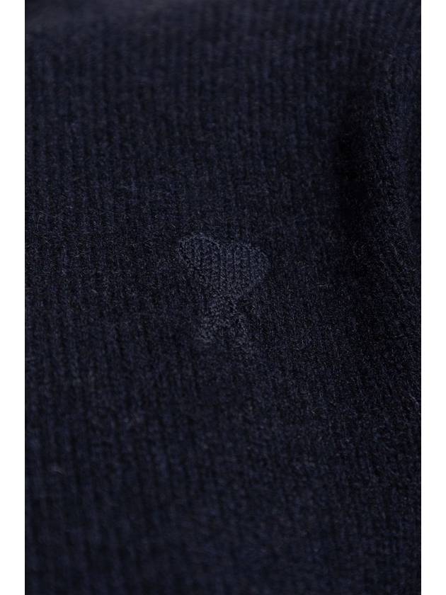 Ami Alexandre Mattiussi Cashmere Cardigan, Women's, Navy Blue - AMI - BALAAN 5