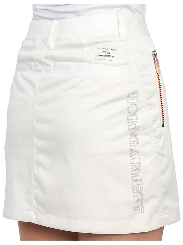 Icon Zip Skirt White - HORN GARMENT - BALAAN 11