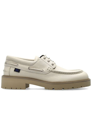 Burberry 'Raft' Lace-up Shoes, Men's, Cream - BURBERRY - BALAAN 1