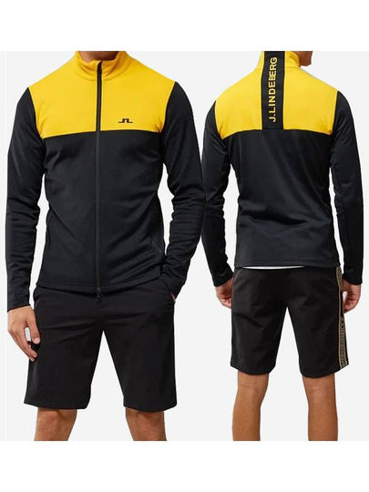 Banks mid layer zip-up jacket yellow black - J.LINDEBERG - BALAAN 2