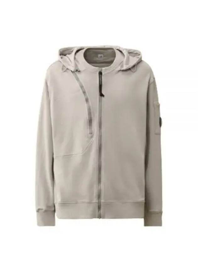 Cotton Fleece Hooded Jacket Grey - CP COMPANY - BALAAN 2