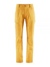 Men's Gefjon 2.0 Flexible Cotton Straight Pants Amber Gold - KLATTERMUSEN - BALAAN 1