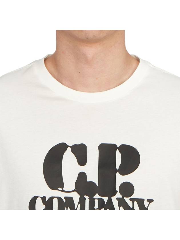 30/1 Jersey Graphic Short Sleeve T-Shirt White - CP COMPANY - BALAAN 7