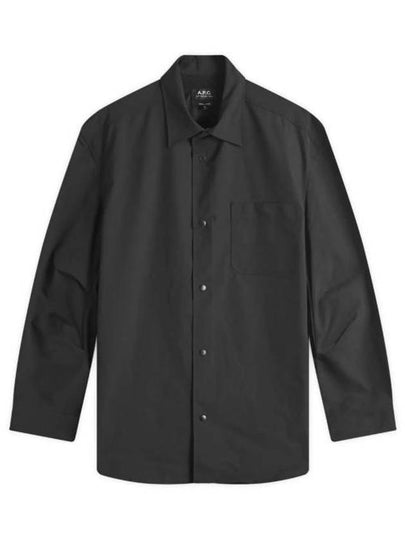 Taku Oversized Shirt Jacket Black - A.P.C. - BALAAN 2