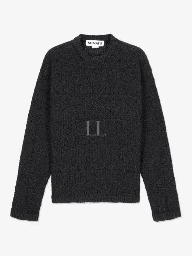 Crew Neck Knit Top Black - SUNNEI - BALAAN 2