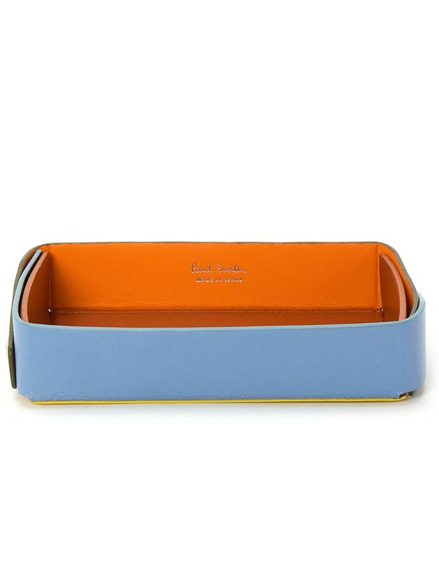 Signature Embossed Logo Leather Tray Orange Blue - PAUL SMITH - BALAAN 3