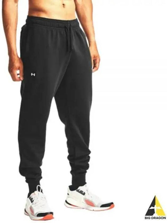 Men's Rival Fleece Jogger Track Pants Black - UNDER ARMOUR - BALAAN 2