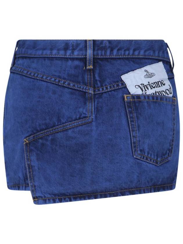 Foam Short H-Line Skirt Blue - VIVIENNE WESTWOOD - BALAAN 3