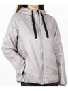 Greenh Water Repellent Zipper Hooded Jacket Grey - MAX MARA - BALAAN 1