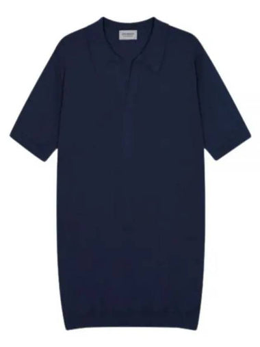 24 Noah French Navy Short Sleeve Knit - JOHN SMEDLEY - BALAAN 1