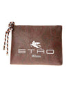 Etro Logo Paisley Clutch Bag Brown - ETRO - BALAAN 1