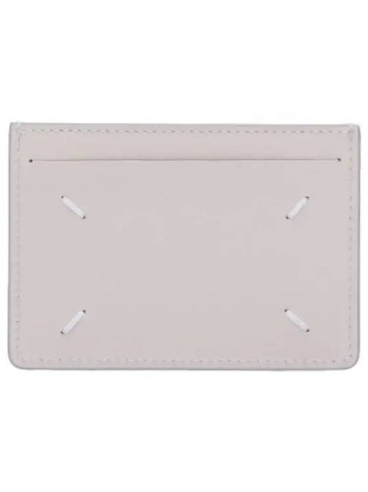 Stitched Slim Slot Card Holder Greige Wallet - MAISON MARGIELA - BALAAN 1