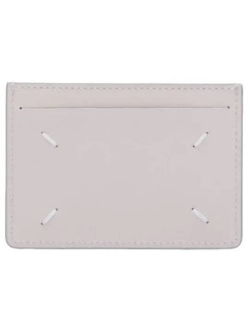 Stitched Slim Slot Card Holder Greige Wallet - MAISON MARGIELA - BALAAN 1