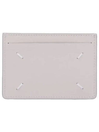 Stitched Slim Slot Card Holder Greige Wallet - MAISON MARGIELA - BALAAN 1