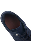 Women's Nuage Suede Goat Skin Low Top Sneakers Navy - LORO PIANA - BALAAN 8