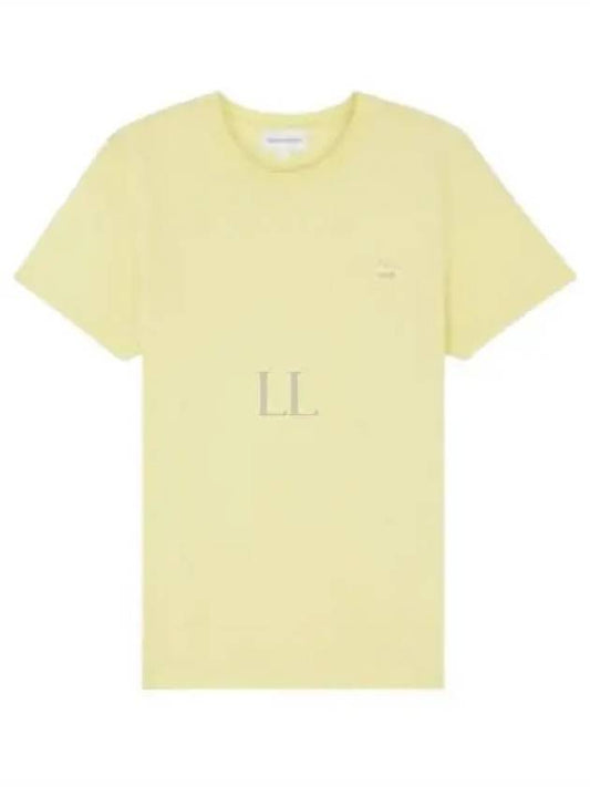 Baby Fox Patch Regular Short Sleeve T-Shirt Yellow - MAISON KITSUNE - BALAAN 2