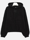 Puff Logo Hooded Top Black - ALEXANDER WANG - BALAAN 4