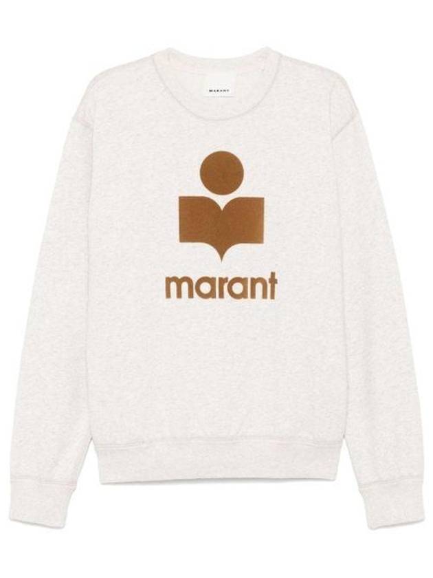 Mikoy Logo Print Sweatshirt Camel Ecru - ISABEL MARANT - BALAAN 1