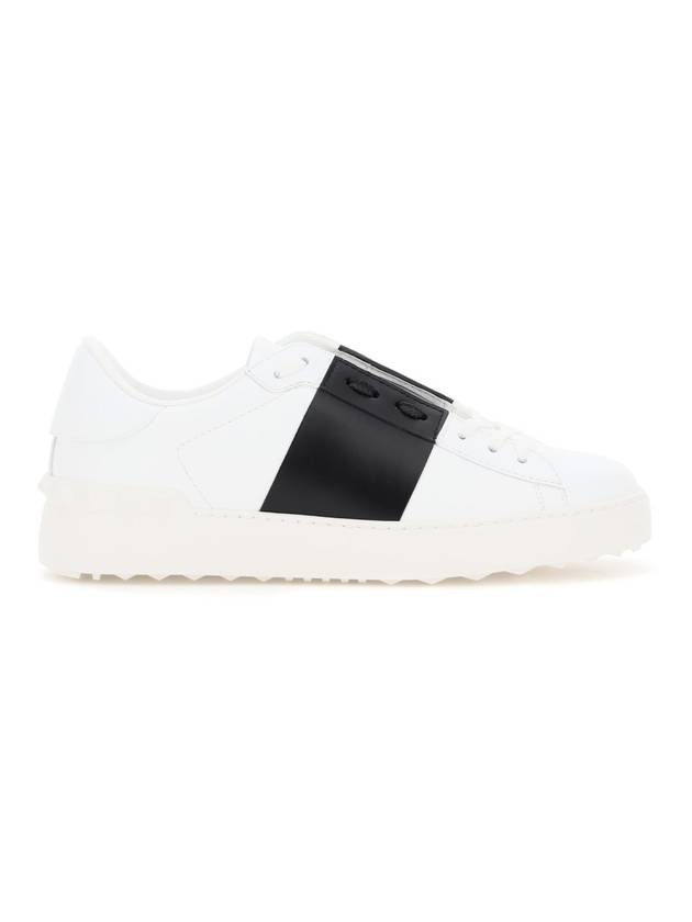 Women's Hidden Open Band Sneakers Matte Black - VALENTINO - BALAAN 1