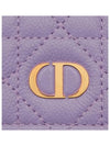 Caro XS Supple Cannage Calfskin Card Wallet Lilac - DIOR - BALAAN 6