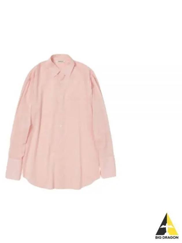 HARD TWIST FINX ORGANDY SHIRT LIGHT PINK CHAMBRAY A24SS01VO - AURALEE - BALAAN 1