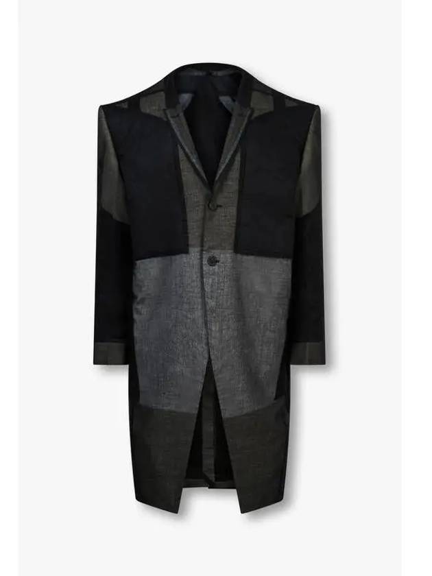 MEN Cotton Over Shoulder Single Jacket Black - RICK OWENS - BALAAN 1