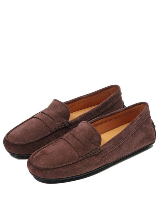 Suede Gommino 10L Loafer Brown - TOD'S - BALAAN 1