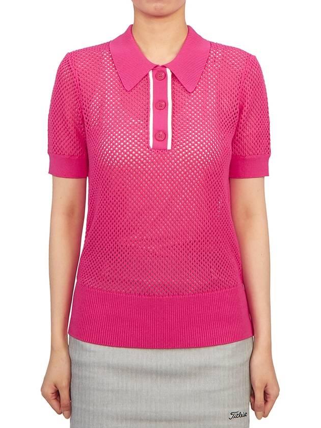 Syndra open knit polo shirt GWKW09332 - J.LINDEBERG - BALAAN 2