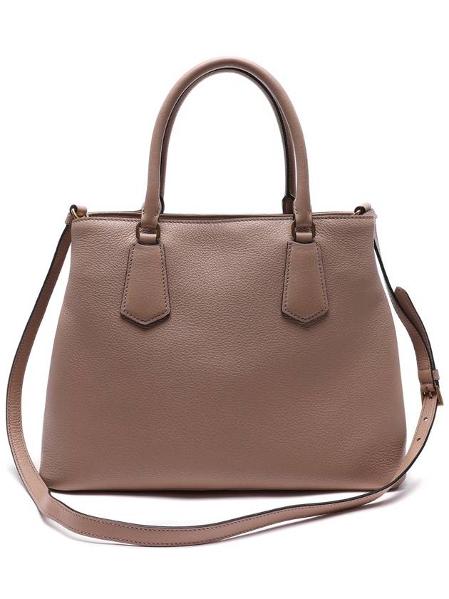 Women's Vitello Gold Logo Tote Shoulder Bag (1BA239_2E8K_F0770_V_OOO_22S) - PRADA - BALAAN 4