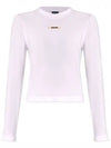 Le Gros Grain Manches Long Sleeve T-Shirt White - JACQUEMUS - BALAAN 2