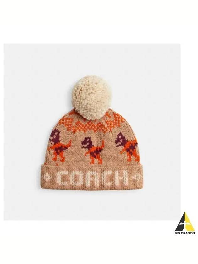 Lexi Fair Isle Print Beanie CX871 CMC - COACH - BALAAN 1