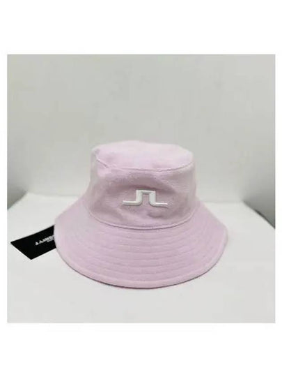 Women's Terry Embroidered Logo Bucket Hat Cradle Pink - J.LINDEBERG - BALAAN 2