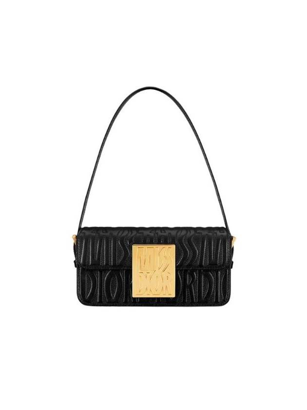 Miss Quilted All Over Calfskin Flap Shoulder Bag Black - DIOR - BALAAN 1