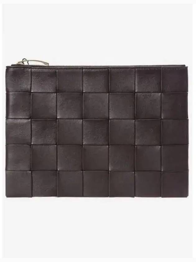 Cassette Intrecciato Medium Clutch Bag Fondente - BOTTEGA VENETA - BALAAN 2