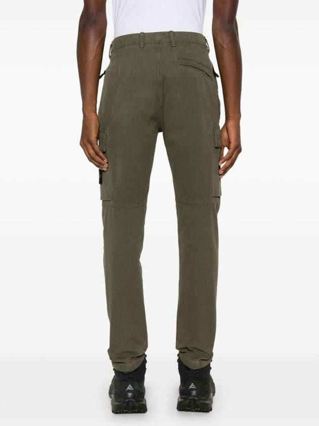 Compass Badge Cargo Straight Pants Musk Green - STONE ISLAND - BALAAN 5