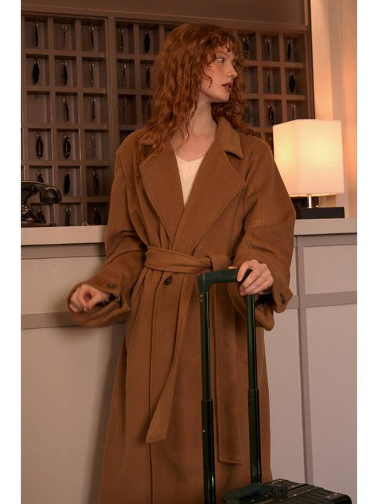 Carin two-way wool long coat Carmel LCCA01 - LAMARO - BALAAN 2