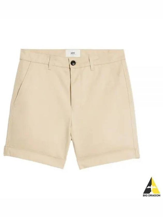 Men's Chino Shorts Vanilla - AMI - BALAAN 2