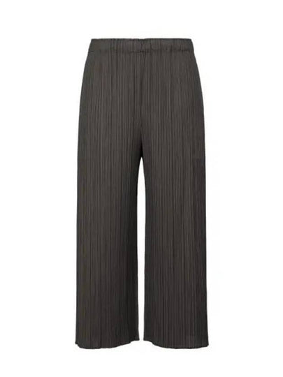 Women's Pleats Wide Pants Grey - ISSEY MIYAKE - BALAAN 2