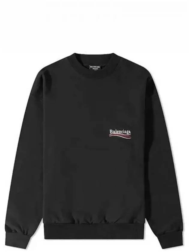 Political Campaign Regular Fit Sweatshirt Black - BALENCIAGA - BALAAN 2