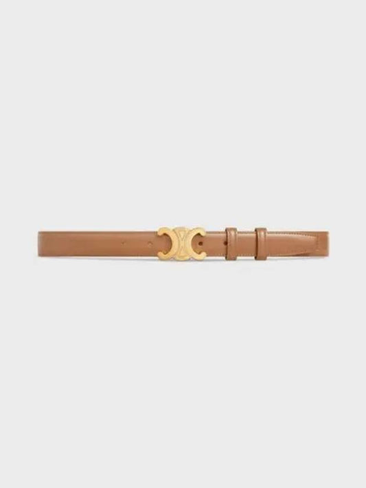 Triomphe Taurillon Medium Leather Belt Bronze - CELINE - BALAAN 2