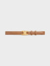 Triomphe Taurillon Medium Leather Belt Bronze - CELINE - BALAAN 1