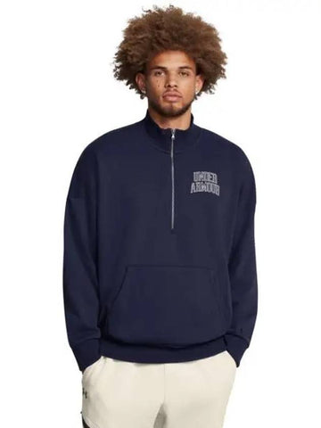 Icon Heavyweight Terry Oversized Zip 1386550 410 - UNDER ARMOUR - BALAAN 1