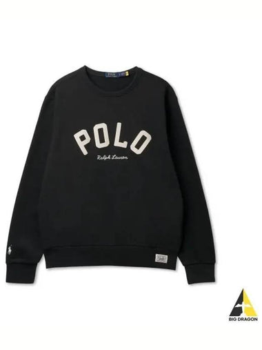 RL fleece logo sweatshirt black - POLO RALPH LAUREN - BALAAN 1