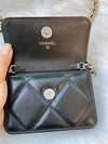 Silver Hardware 19 Chain Lambskin Card Wallet Black - CHANEL - BALAAN 4